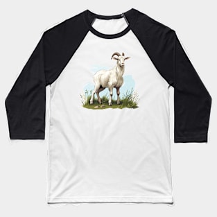 White Goat Baseball T-Shirt